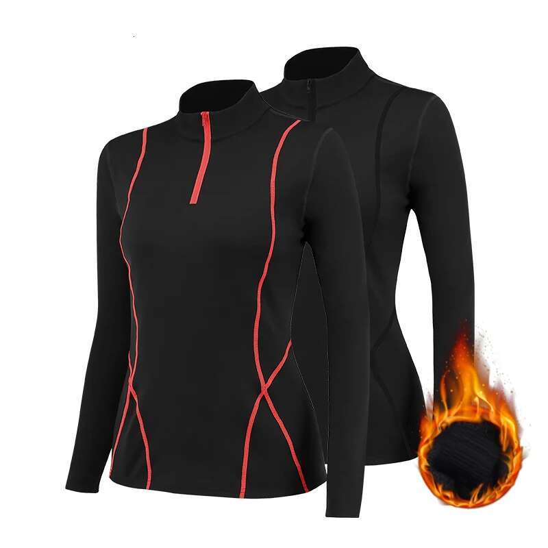 Ddmyoutdoor China Domestic Women S Thermal T Shirt Sport Female Full Sleeve Yoga Gym Top Warm Fleece Shirts Womens Clothes Fiess Clothing