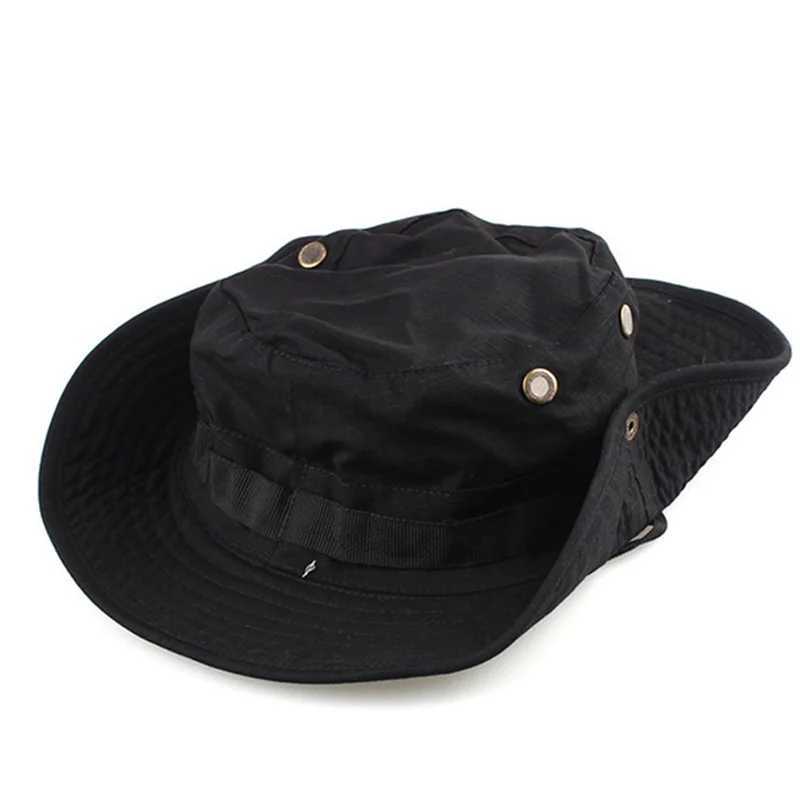 Tactical Boonie Hat USMen Cotton Camo Paintball Airsoft Sniper Bucket s Fishing Outdoor Hunting Hiking HatXJ250116