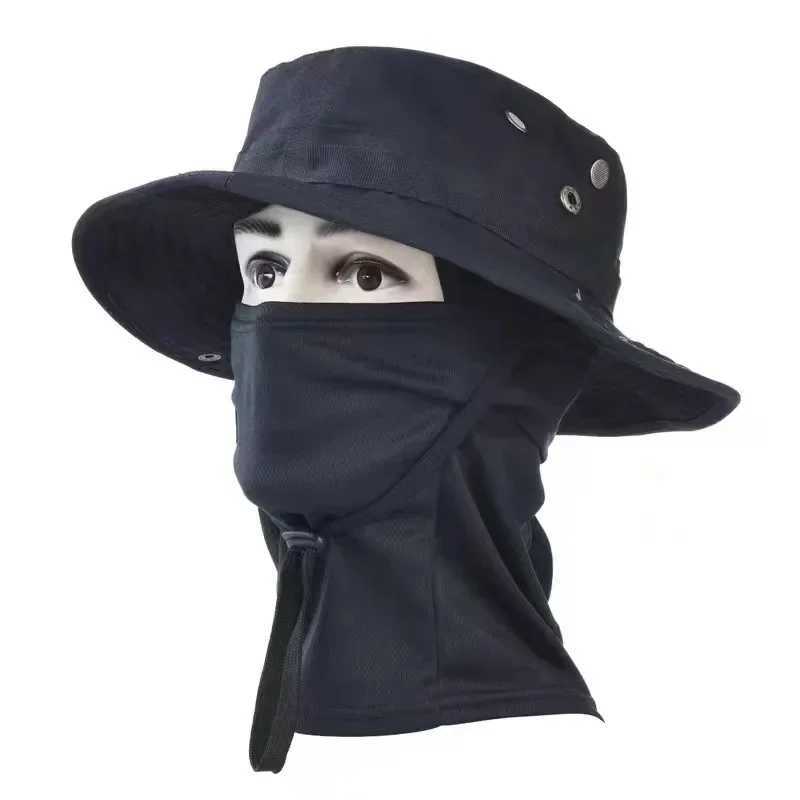 clava Fishing Full Face Mask Set Men Summer Snap Sun Hat Outdoor Hunting Camouflage clava Fishier Man HatXJ250116