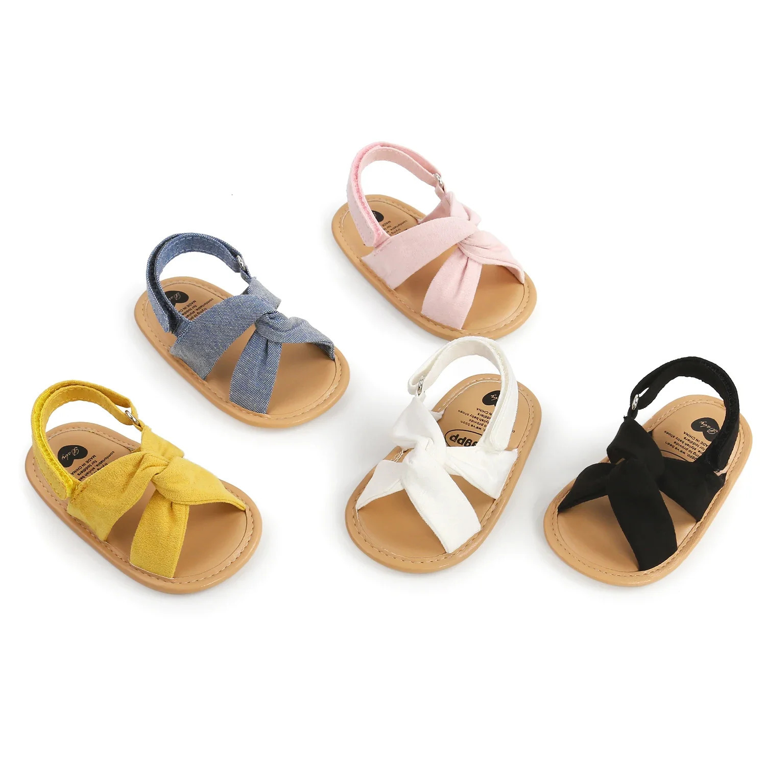 Breathable Summer born Baby Girls Sandals Shoes Toddlers Simple Style Solid Color Soft Sole Outdoor Indoor Prewalker 250118