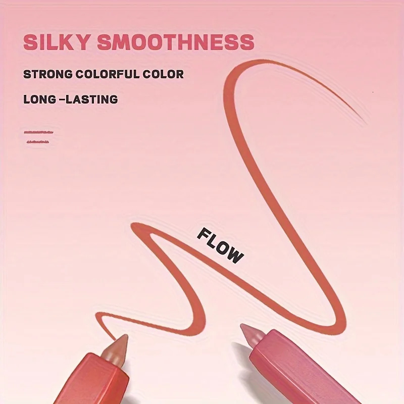 Pudaier 12-Color Lip Liner Pen Set Long-Lasting Waterproof Sweatproof Easy Blend Non-Fade Natural Berry Tones Crayon Form 250108