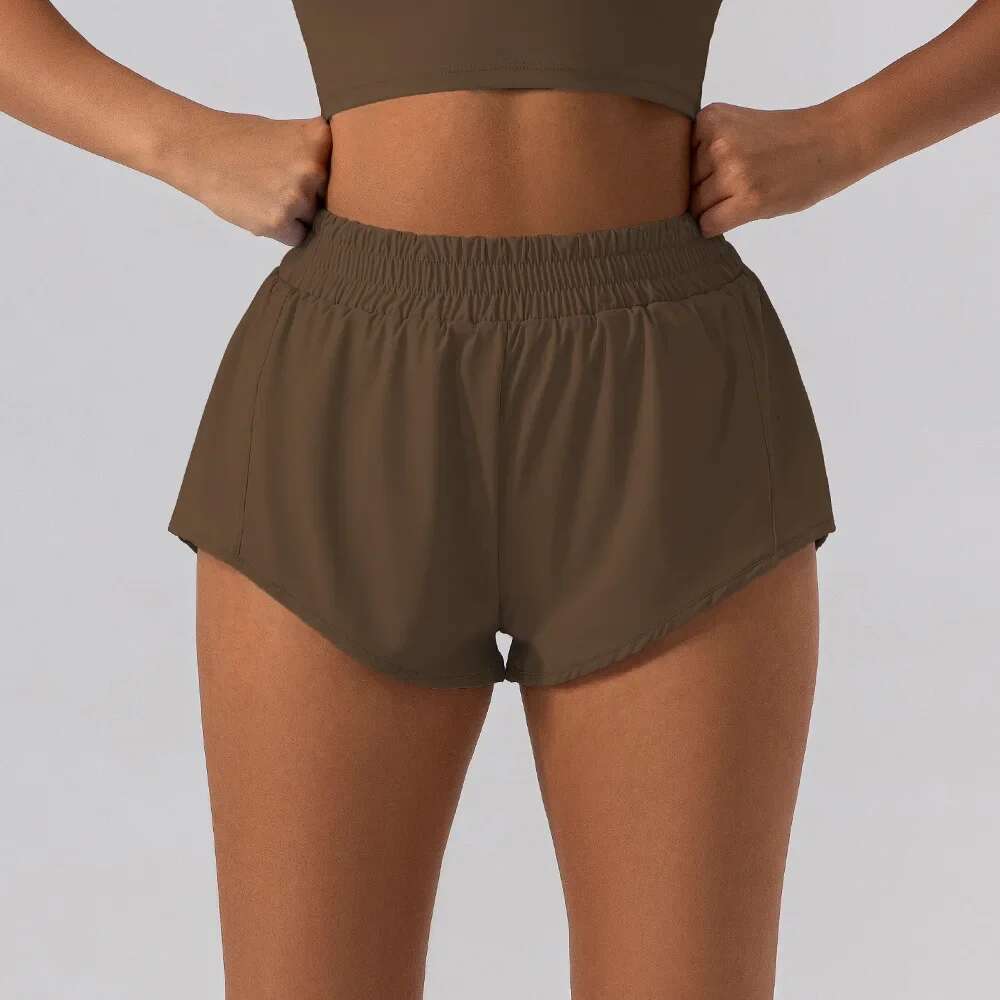 Ddmyoutdoor China Domestic Mermaid Curve Summer High Waist Yoga Women S Clothes Loose Running Outdoor Fiess Shorts Three Point Pants