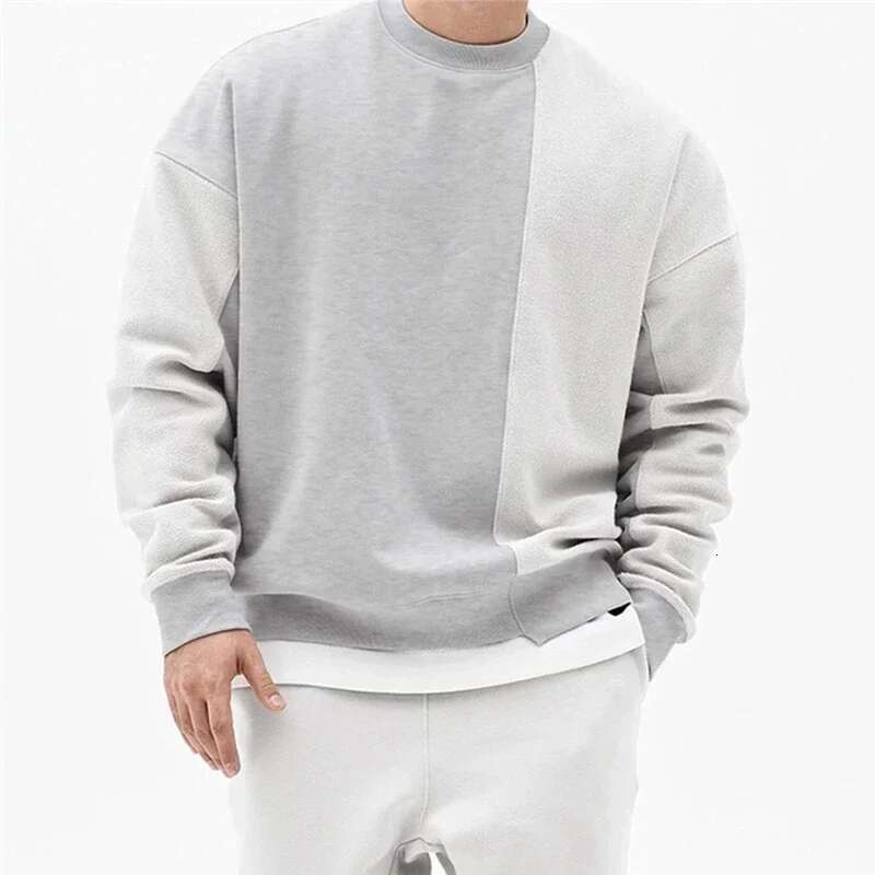 Ddmyoutdoor China Domestic New O Neck Patchwrok Hip Hop Men Hoodies Sweatshirts Brand Clothing Top Quality Casual Male Gyms Fiess Bodybuilding Jackets