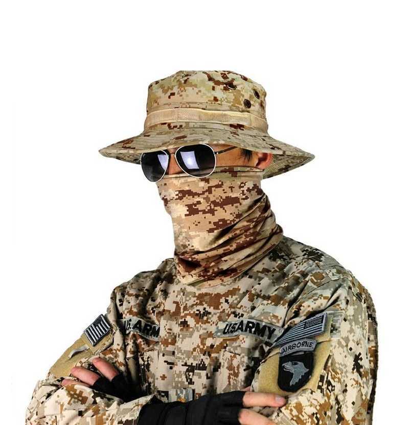 Camouflage Tactical Boonie Hats Cam Climbing Bucket Sniper Hat Men Outdoor Fishing Hiking Sun Protective Boonie sXJ250116
