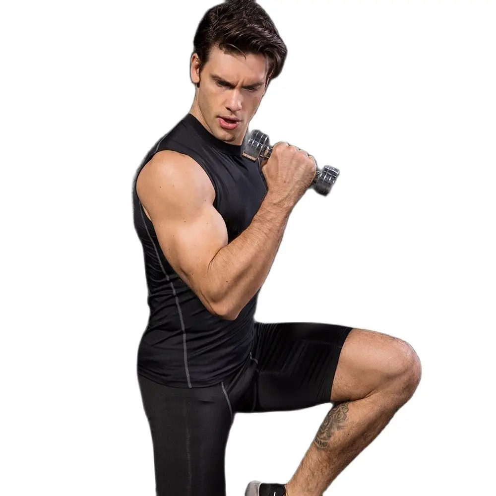 Ddmyoutdoor China Domestic Men Compression Sport Skinny Vest Tight Tank Base Layer Sleeveless T Shirt Top Singlet Sweatshirt Athletics Sportwear Activ