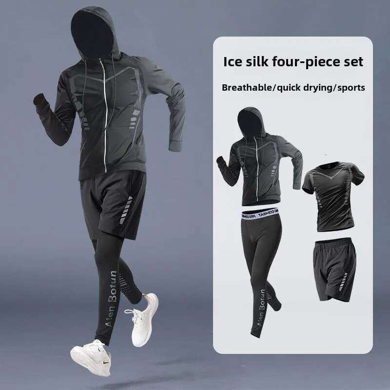 Ddmyoutdoor China Domestic Men S Running And Fiess Set Quick Dry Tight Fit Long Sleeve T Shirts Ideal For Gym Workouts Basketball Training Cycg