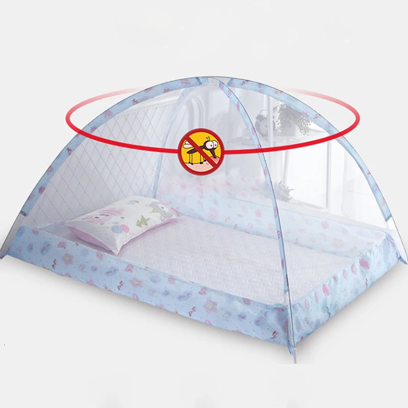 Bottomless Folding Mosquito Net for Bed Baby Sleeping Safety Bed Net Baby Cribs Full Cover Foldable Anti Mosquito Sleeping Net 250115