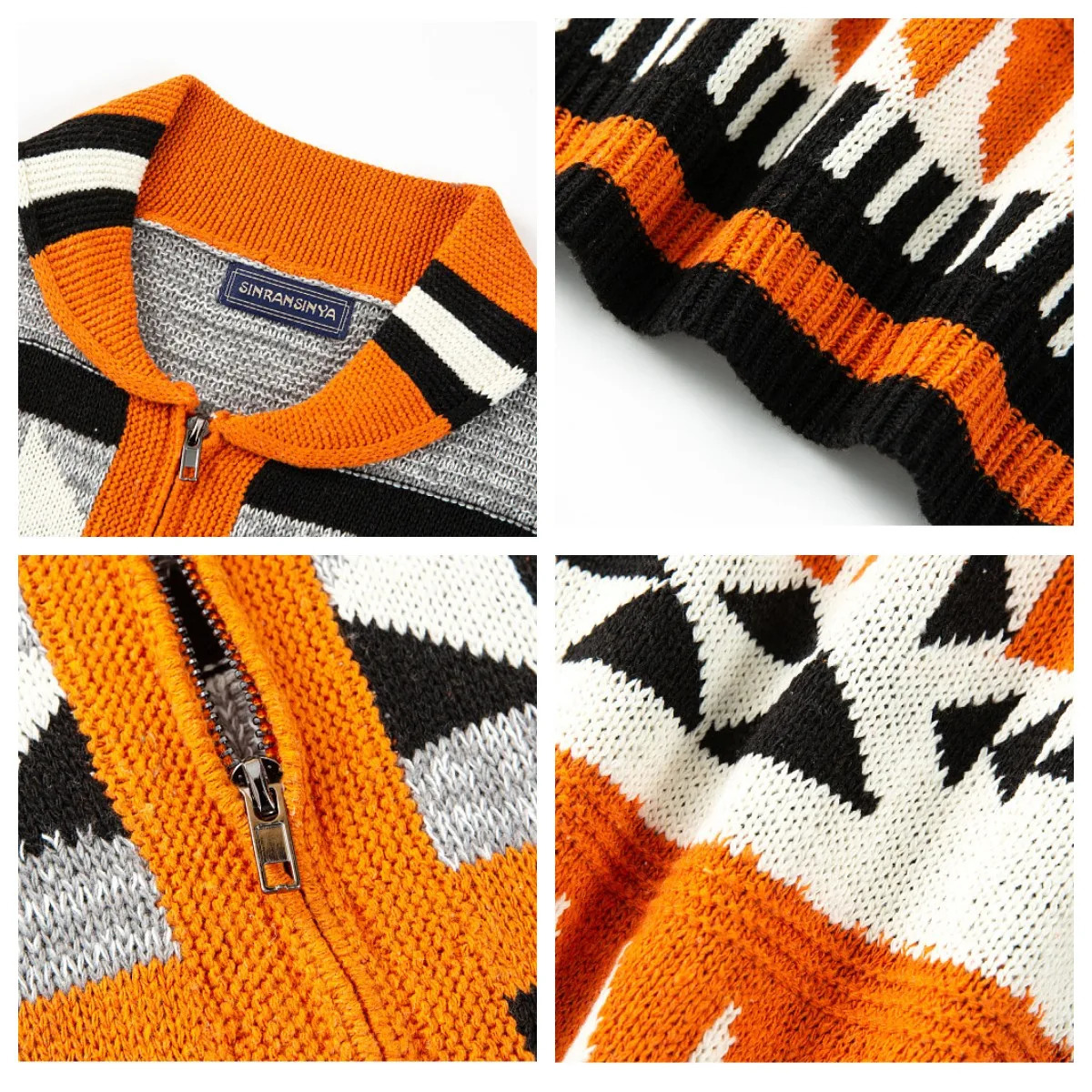 Winter Men Knit Cardigan Men Fashion Sweater Casual Coat Man Warm Jacket Knitted Cardigan Sweatshirt Slim Jumper Male Clothes 250113