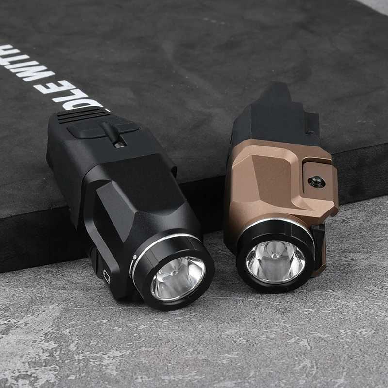 WADSN tactical mini flashlight 800 lumens flashlight high-power weapon light air gun accessories hunting reconnaissance lightW241227