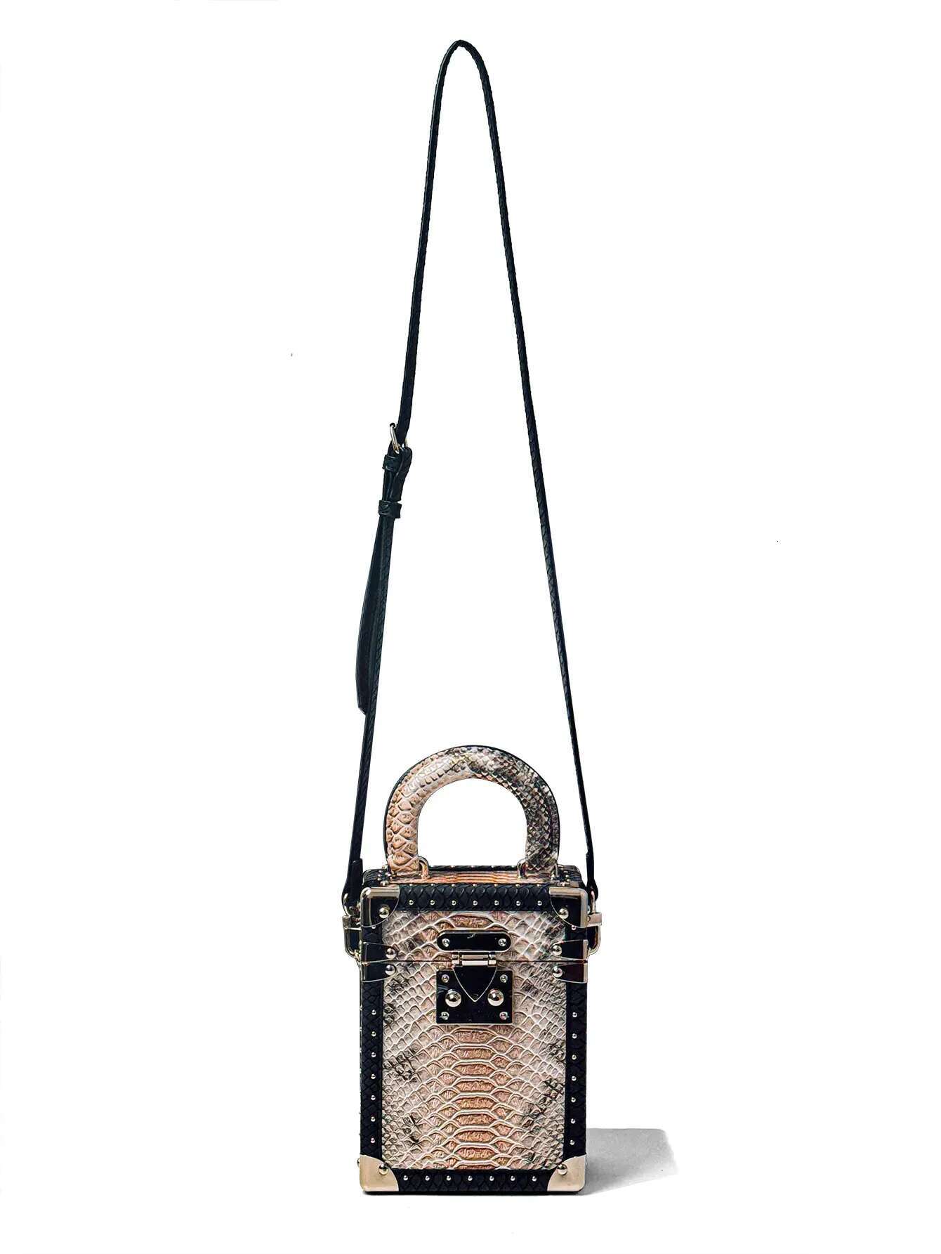 New High-End Crocodile Pattern Small Box Portable Shoulder Fashion Crossbody Bag For Women