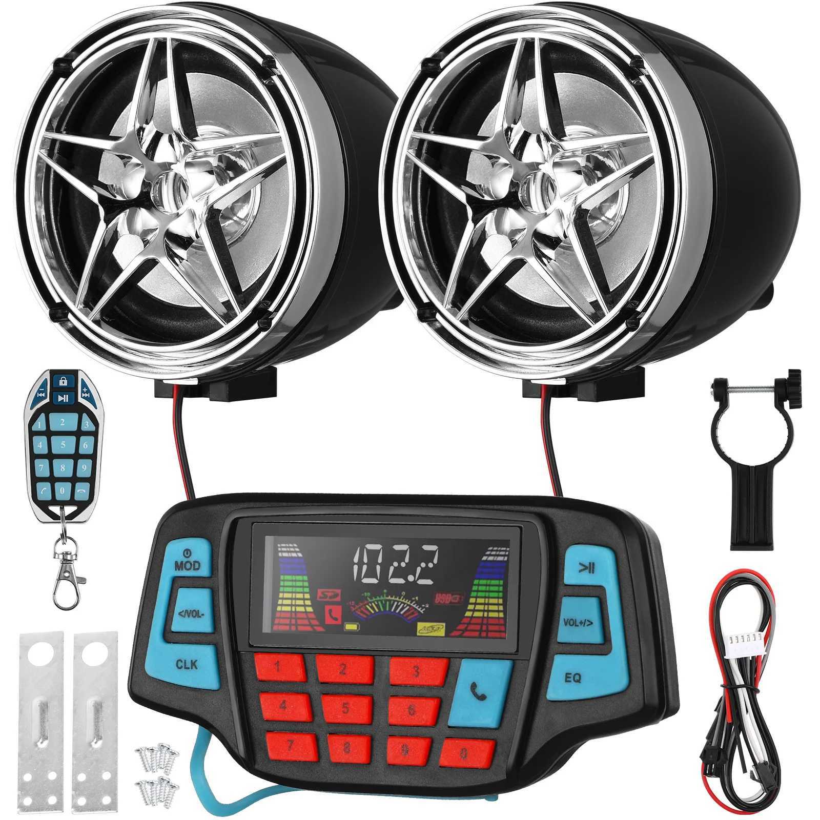 Car Audio Car Radio Motorcycle Waterproof Speaker Set Outdoor Speakers Portable R250526
