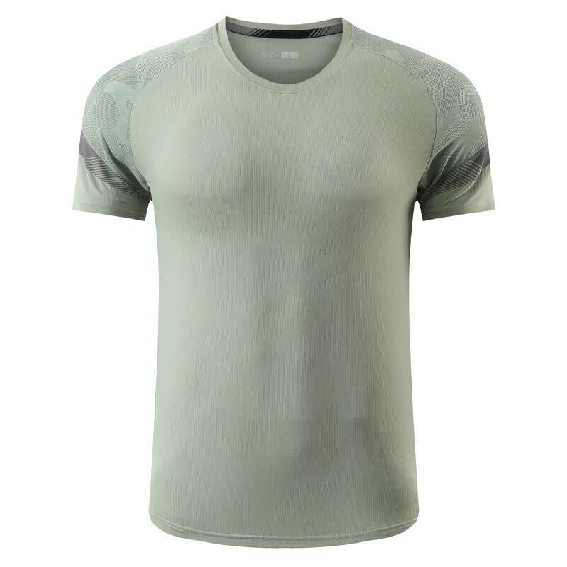 Ddmyoutdoor China Domestic Training Fiess Shirts Men Running Jogging Breathable Workout Tees Summer Outdoor Quick Dry Bodybuilding Print Short Sleeve