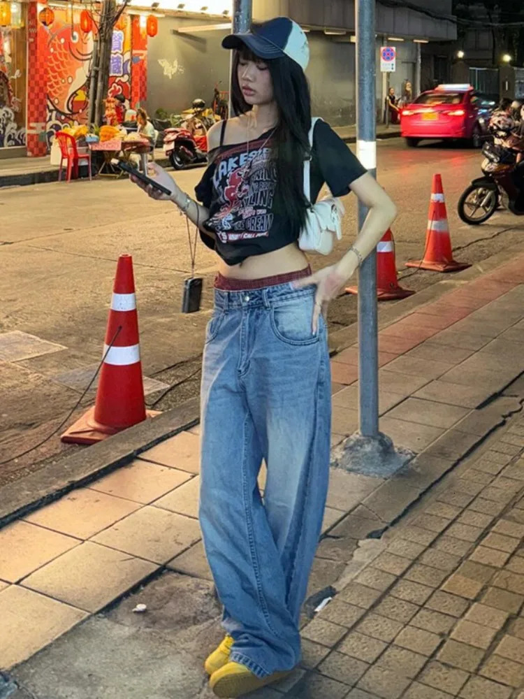 Gothic Tee Y2k Letter Print Off Shoulder Punk T-shirts Women Harajuku Summer Streetwear Grunge T Shirt Aesthetic Sexy Crop Tops 250109