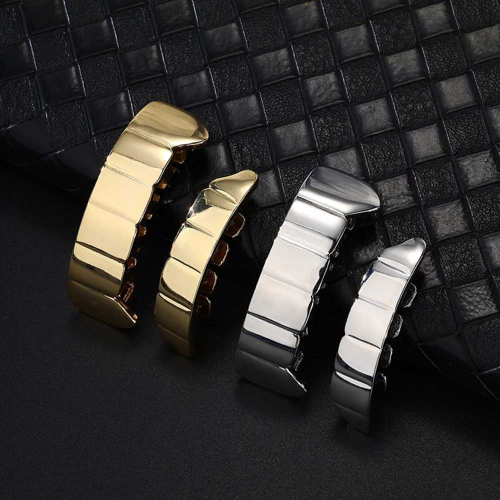 Hip Hop new dental grill set suitable for men women top bottom mouth gold silver Halloween role-playing dental grill detachable jewelryXJ250412