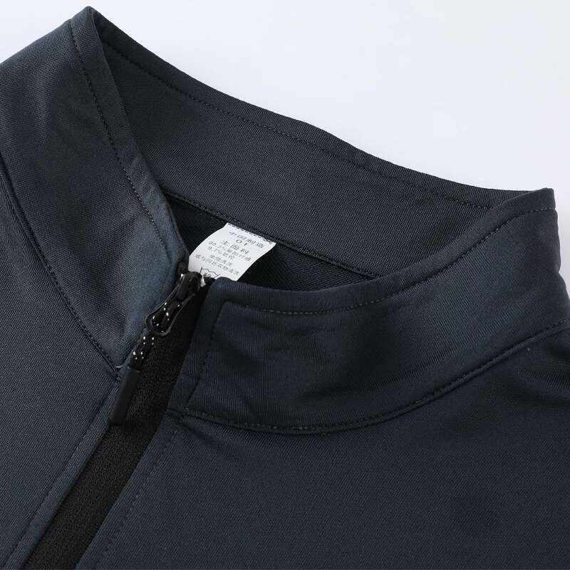 Ddmyoutdoor China Domestic Bodybuilding Training Tee Running Quick Dry Elastic Half Zipper Fiess Pullover Workout Men Finger Hole Long Sleeves