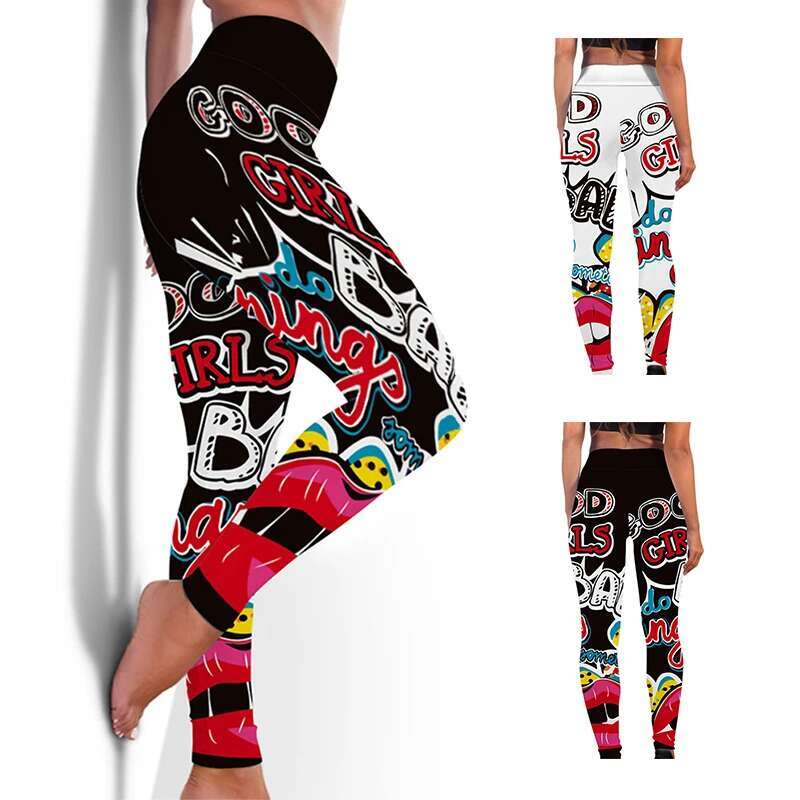 Ddmyoutdoor China Domestic Hot Spandex High Waist Elastic Women Quick Dry Print Fiess Leggings Sport Sexy Breathable Pants Tight