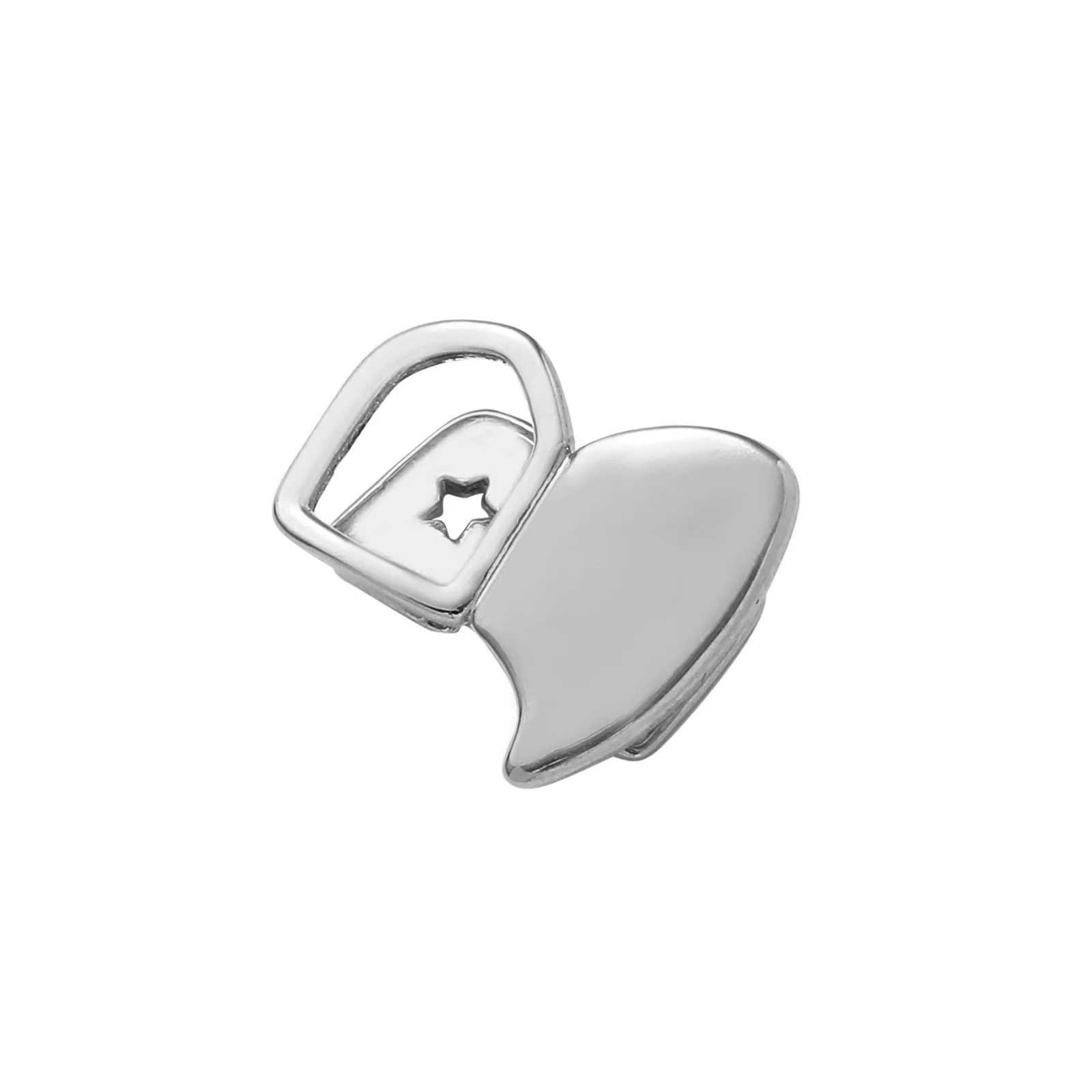 Hip Hop Rapper Single Shackle Teeth Grillz Cap Top Bottom Dental Braces Hollow Out Metal Personality Tooth JewelryXJ250114
