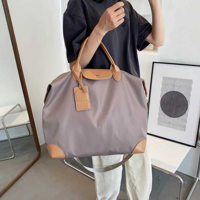 New Waterproof Nylon Large Totes for Women Fashion Big Package Shopping Lady Handbag Anti-tear Simple Leisure Woman Shoulder Bag T250118