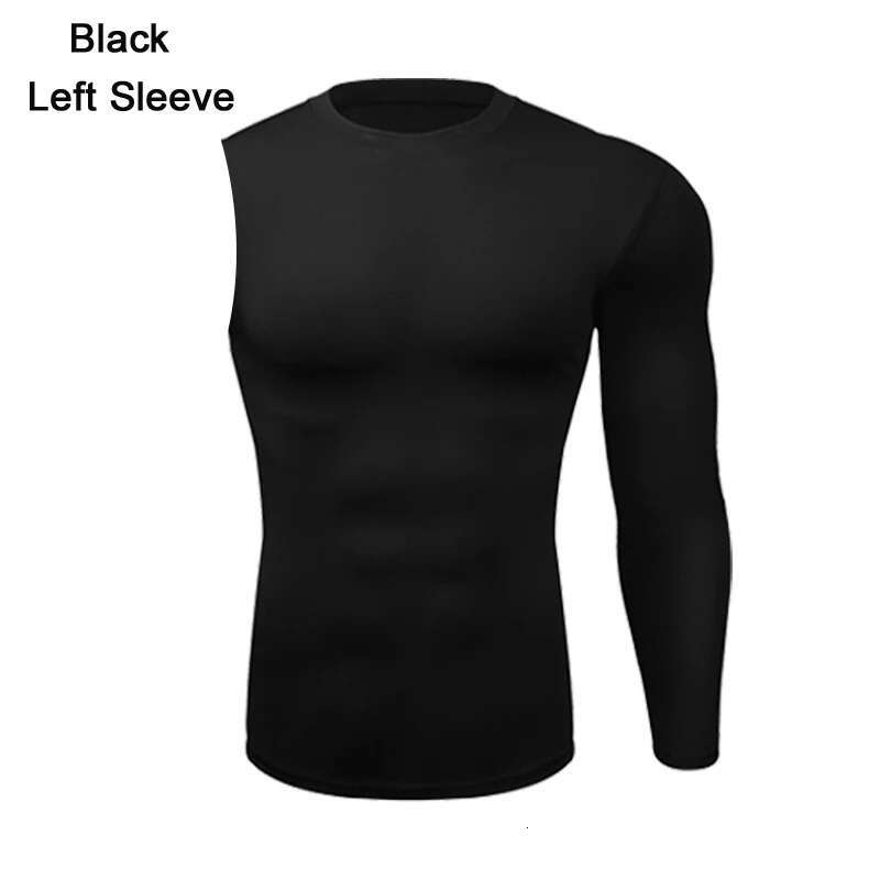 Ddmyoutdoor China Domestic One Shoulder Long Sleeve Gym Sport Top Men Compression Running T Quick Dry Fiess Shirt Bodybuilding Tees Sportswear