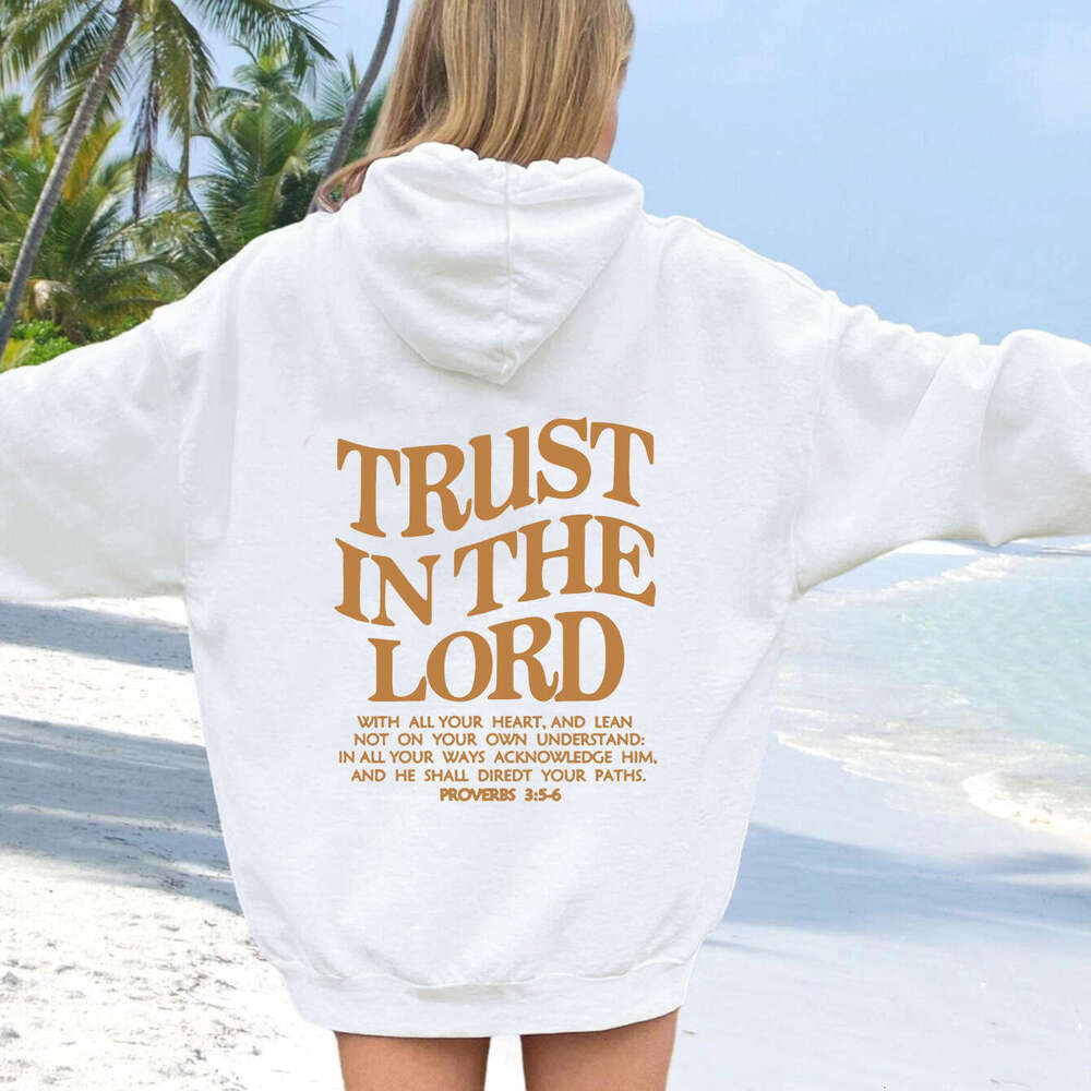 New casual men's and women's fleece with letter print kangaroo pocket, new hooded hoodie jacket