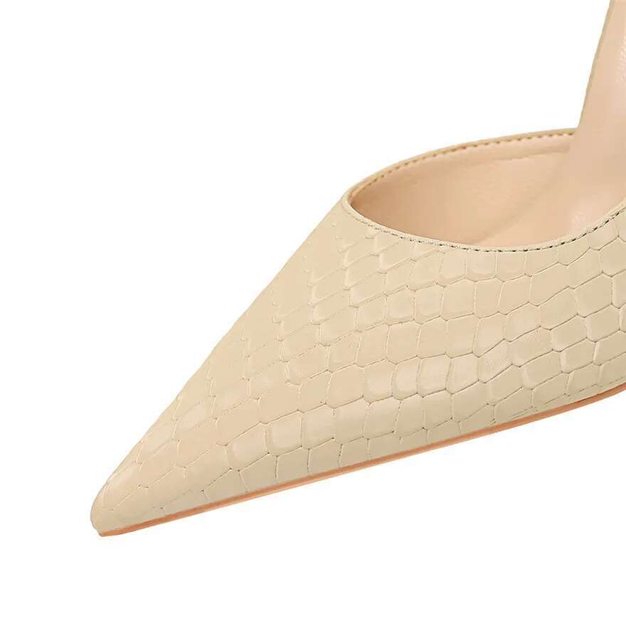BIGTREE New Retro Snake Print Show Thin Women Pumps Nightclub Pointy Toe Sexy Side Hollow Stiletto High Heels Shoes Ladies Dress