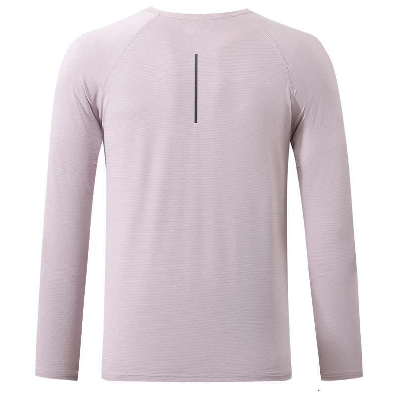 Ddmyoutdoor China Domestic Solid Long Sleeve Breathable Running Outdoor Sport Men Bodybuilding Workout Compression Tee Reflective Training Sports Shir