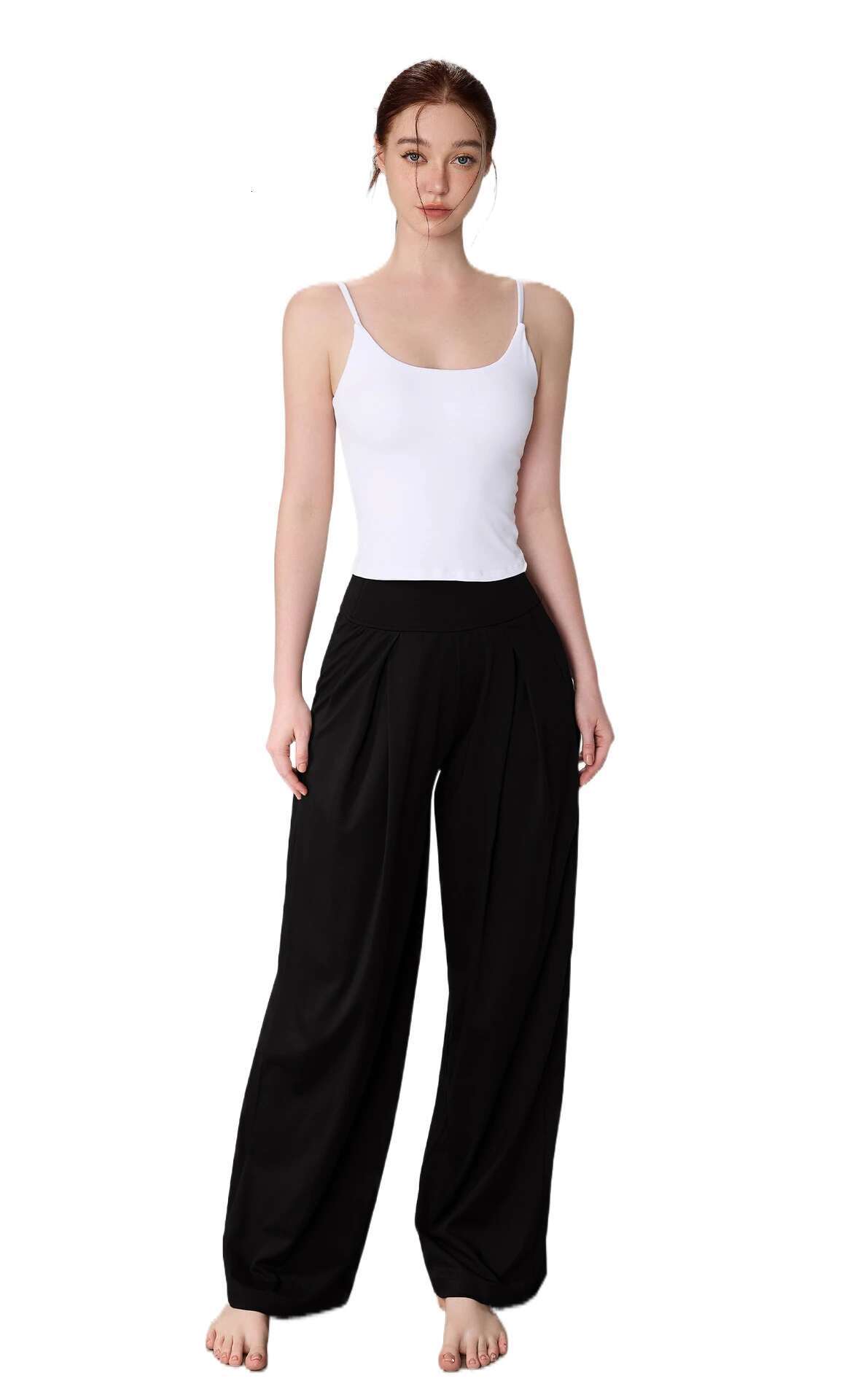 Ddmyoutdoor China Domestic Mermaid Curve Loose Wide Leg Straight Women S Slim Look High Waist Outdoor Breathable Sports Yoga Pants