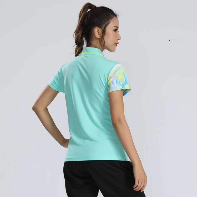Ddmyoutdoor China Domestic New Badminton Short Sleeve Summer Turn Down Collar Tshirts High Quality Jerseys Quick Dry Sports Training Shirts