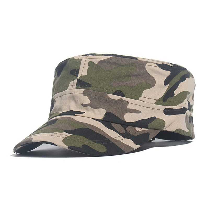 Summer Fashion Men Baseball s Tactical Army Camouflage Flat Hats Women Mens Outdoor Visor Military training CamoXJ250116