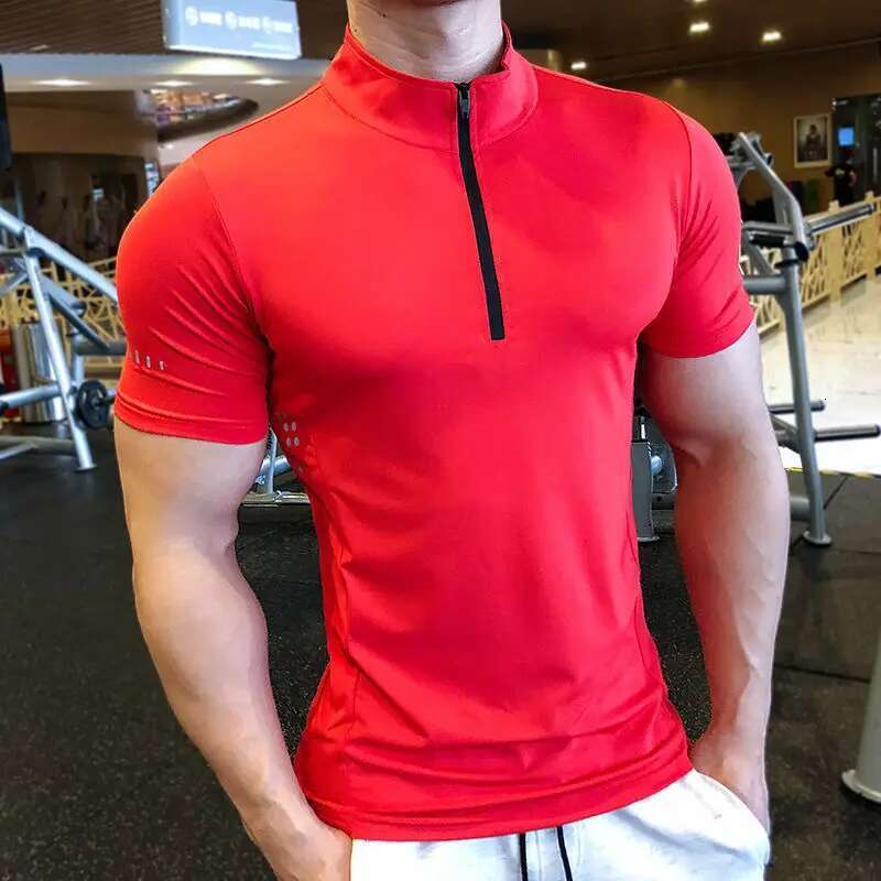 Ddmyoutdoor China Domestic Summer Sport Quick Dry Compression Running T Shirt Men Breathable Fiess Bodybuilding Shirts Tights Top Man Gym Clothing