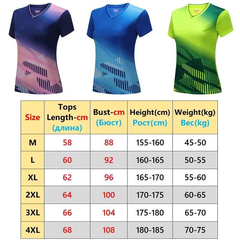 Ddmyoutdoor China Domestic Badminton Table Tennis Shirts Women Gym Workout Comfortable Sports Short Sleeves Quick Dry Ping Pong Elastic V Neck Jerseys