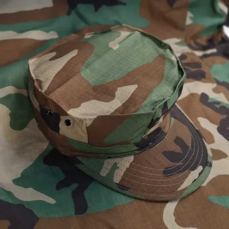 Outdoor Men Hat Rip Stop Fishing Tactical Camouflage Octagonal Hunting Us Camo HatXJ250116
