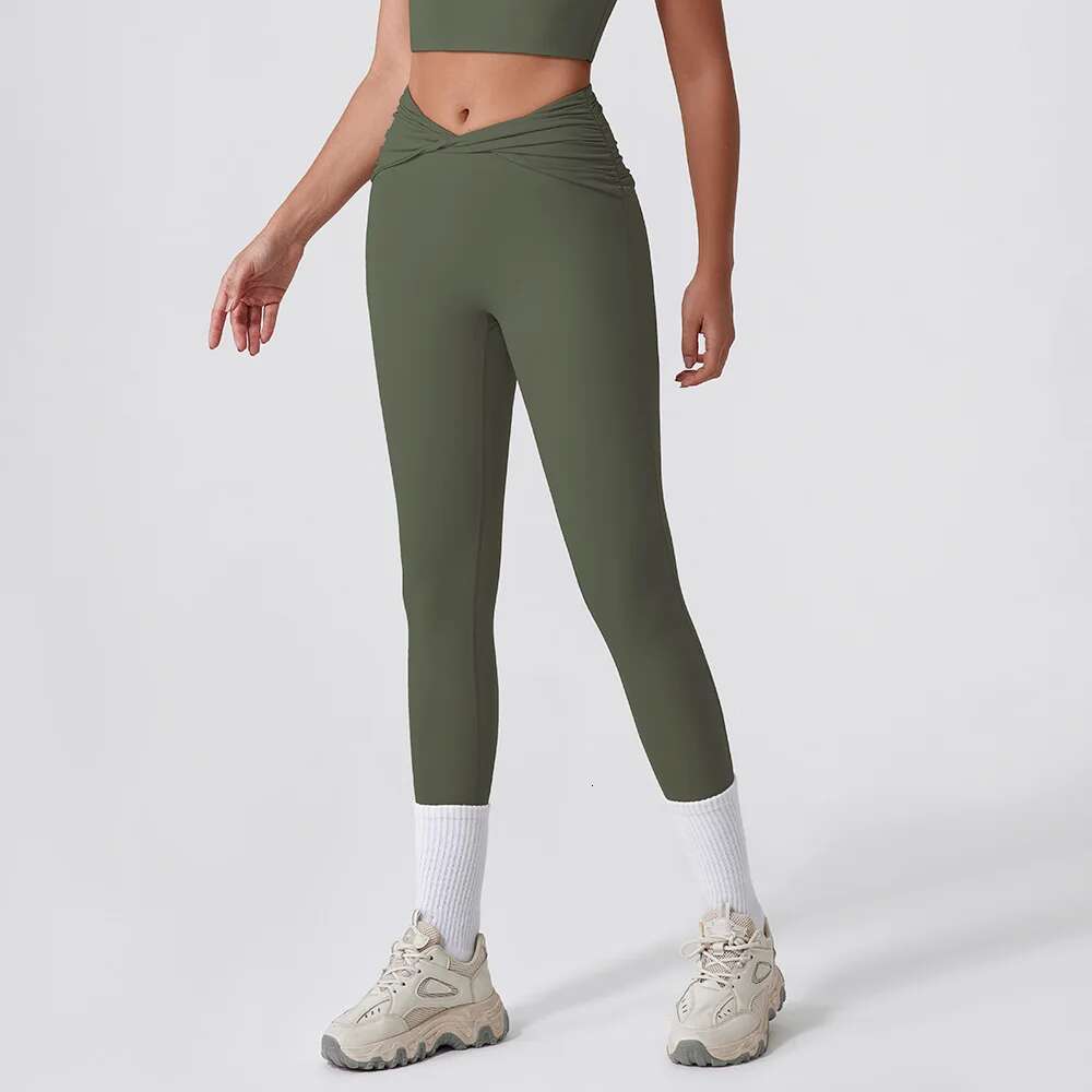 Ddmyoutdoor China Domestic Mermaid Curve Tight Quick Drying Yoga Women S Kink High Waist Hip Lifting Fiess Outdoor Running All Match Sports Pants