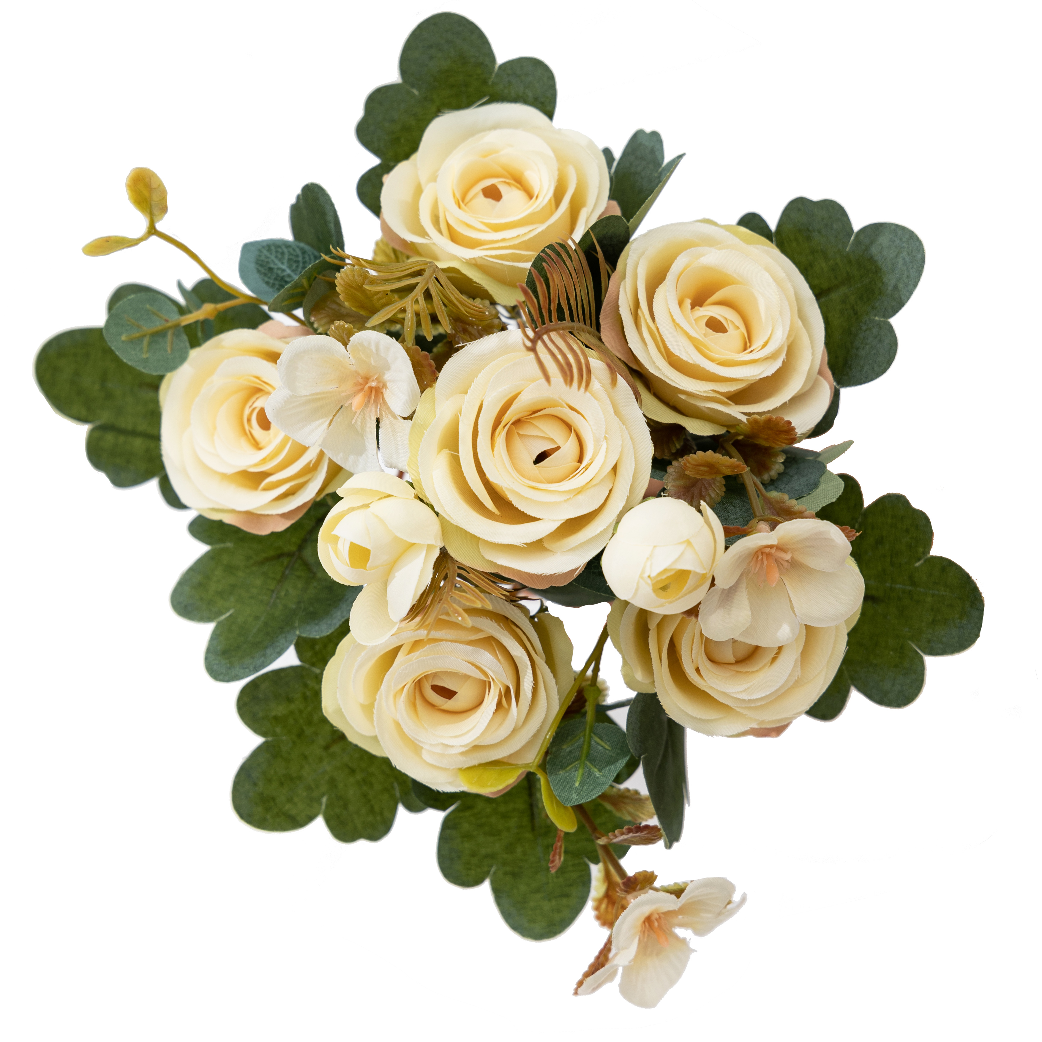 Cross-border sources of autumn color simulation rose bouquet simulation flowers living room ornaments wedding bouquet rose fake flowers wholesale