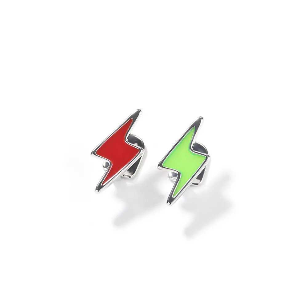1PC Oil Drop Craft lightning Iced Out Teeth Grillz Hip Hop Top Bottom Grills Dental Mouth Punk Teeth Caps Cosplay Party TG111XJ250114