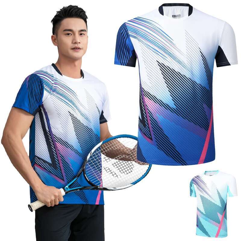 Ddmyoutdoor China Domestic New Badminton Tennis Shirts Ping Pong Gym Sports Short Sleeves Outdoor Training Team Game Jerseys Running Workout D Print T