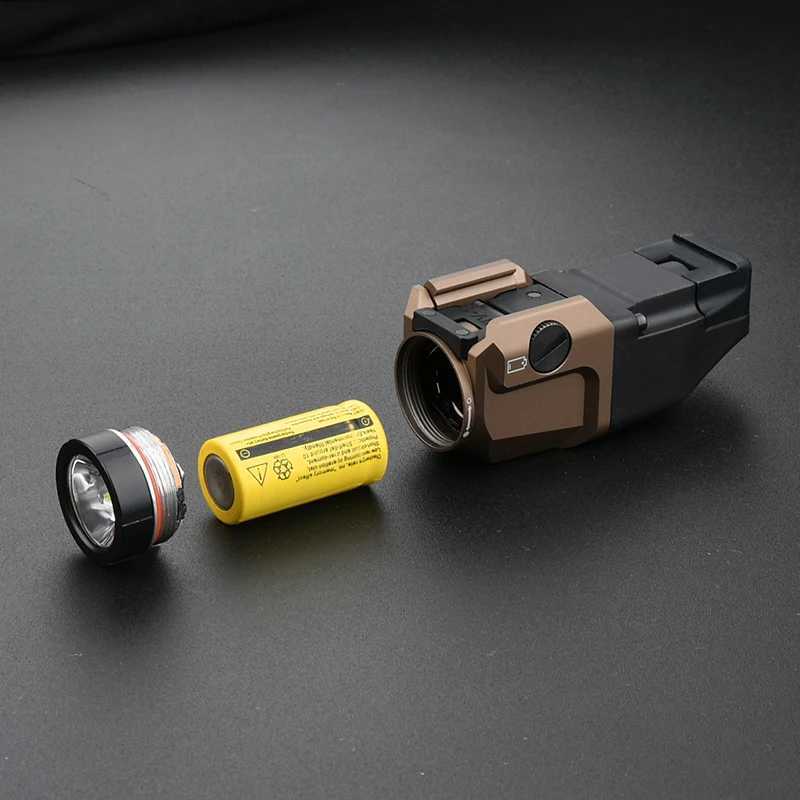 WADSN tactical mini flashlight 800 lumens flashlight high-power weapon light air gun accessories hunting reconnaissance lightW241227