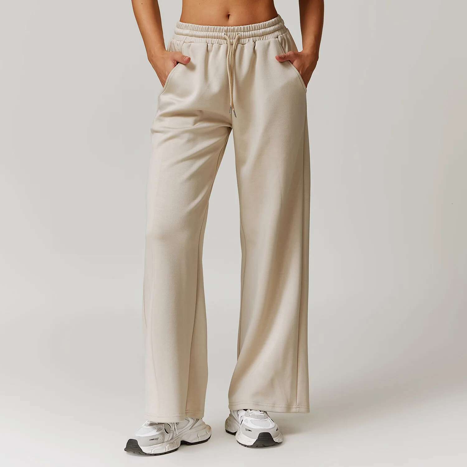 Ddmyoutdoor China Domestic Mermaid Curve Spring Thin High Waist Draping Loose Straight Casual Outerwear All Match Sports Pants