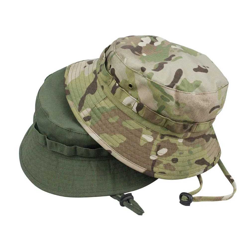 Camouflage Boonie Hats Summer Fashion Bucket Hat Men Women Outdoor Hunting Hiking Fishing Climbing Unisex Flat HatsXJ250116