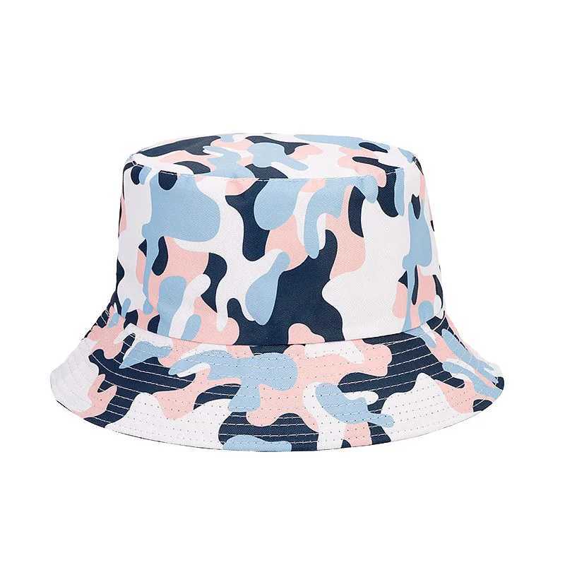 Bucket Hat New Cross-Border E-Commerce Hot Sa Sun-Proof Bucket Hat Outdoor Camouflage Doub-Sided Wear Bucket HatXJ250116