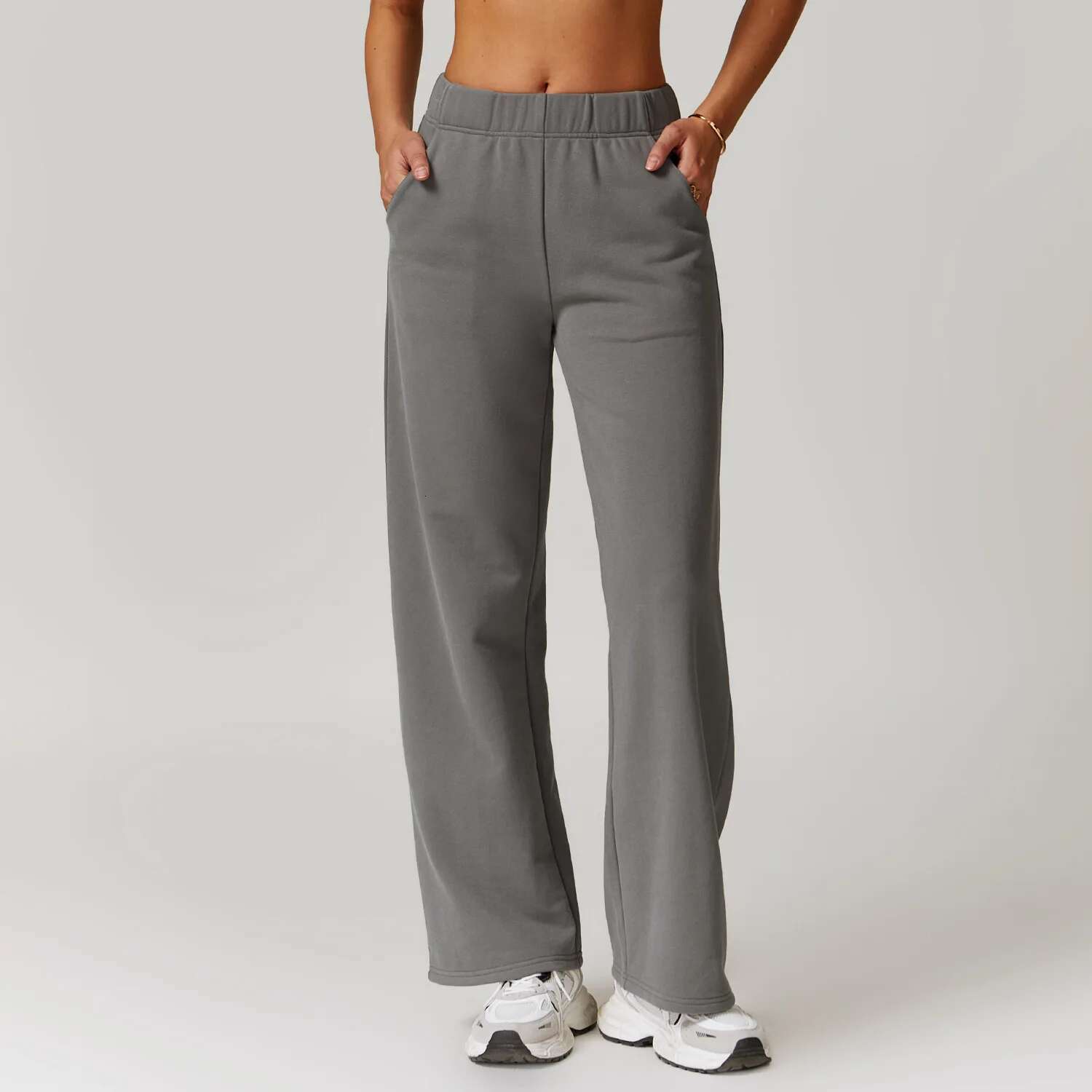 Ddmyoutdoor China Domestic Mermaid Curve Outdoor Sports Straight Women S New High Waist Slimming American Style Sweat Pants All Match Casual