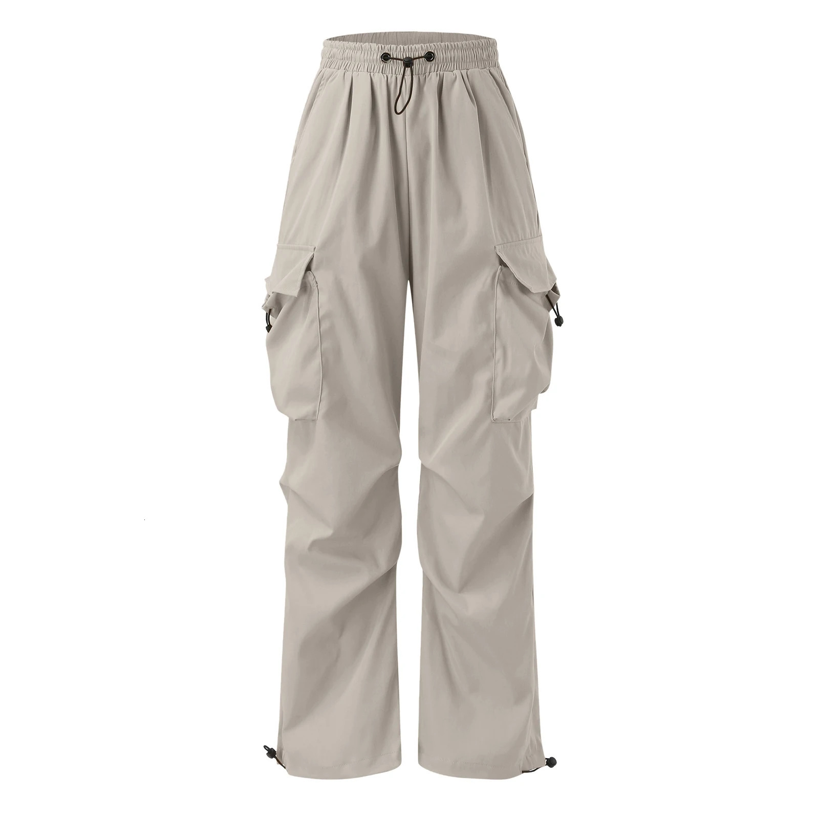Harajuku Oversized Cargo Parachute Pants Men Streetwear Vintage Y2k Hip Hop Wide Leg Joggers Baggy Casual Sweatpants Techwear 250110