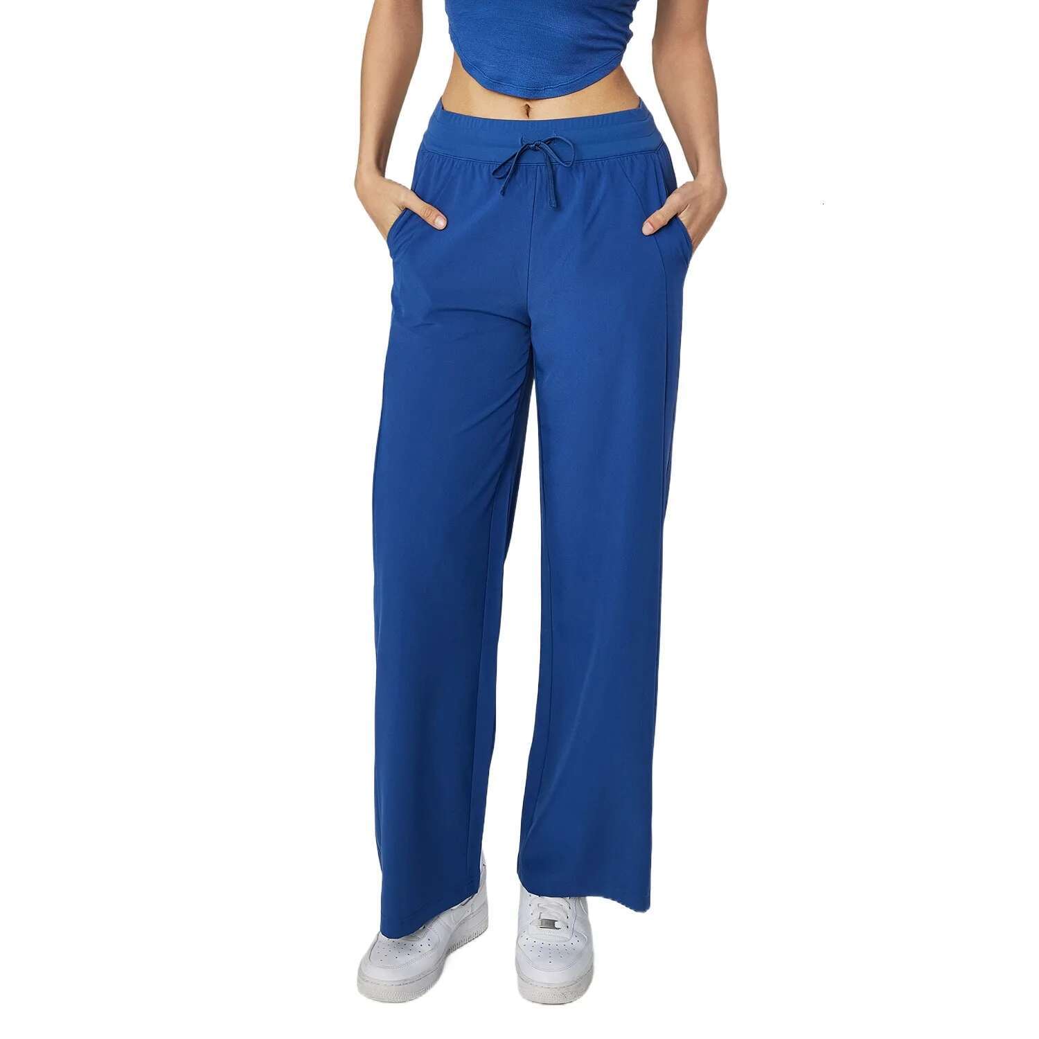 Ddmyoutdoor China Domestic Mermaid Curve Cool Sunscreen Drawstring Yoga Women S Loose High Waist Straight Sports Breathable Pocket Casual Pants