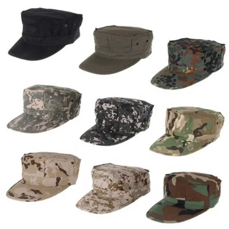 Outdoor Men Hat Rip Stop Fishing Tactical Camouflage Octagonal Hunting Us Camo HatXJ250116