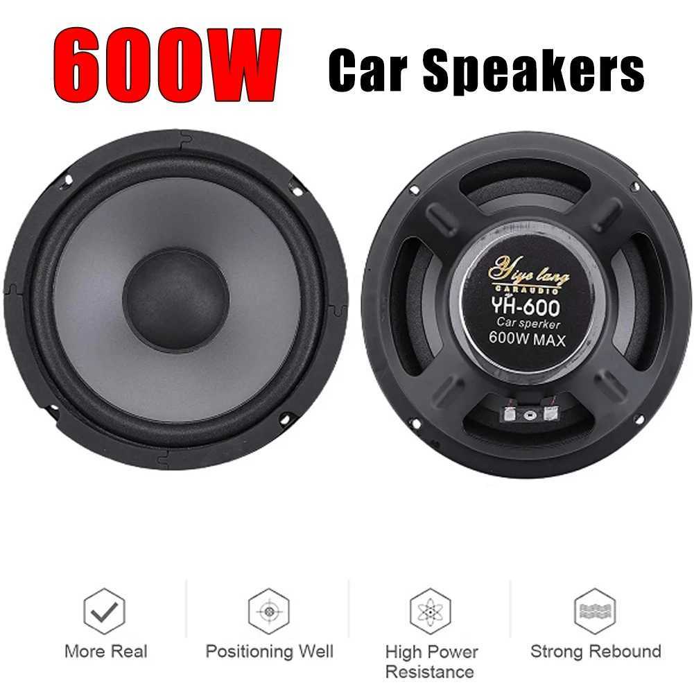 Car Audio 4/5/6 Inch Car Speakers 600W 2-Way Vehicle Door Auto Audio Music Stereo Subwoofer Full Range Frequency Automotive Speakers H250118