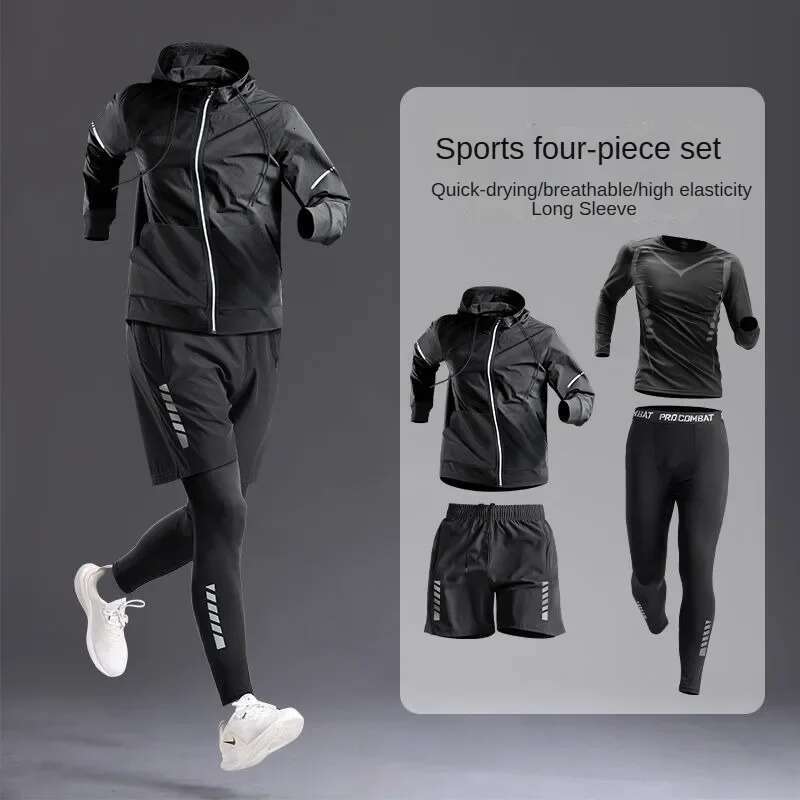 Ddmyoutdoor China Domestic All Season Men S Sportswear Set Suit Tracksuit For Running Cycg Fiess Hiking Gym Clothing Men Jogging Bo Pcs