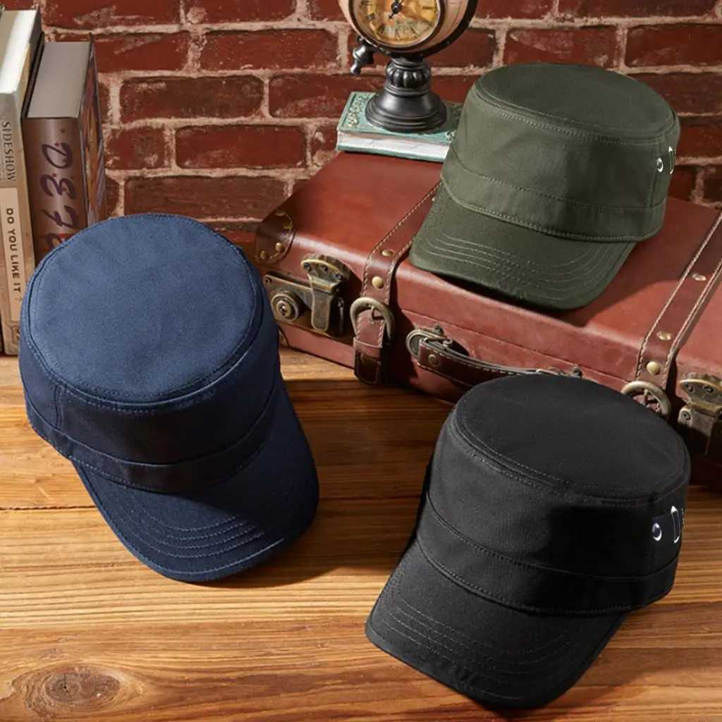 Men Camouflage Adjustab Flat s Sunscreen Baseball Hat for Outdoor Sports Hiking Dad Hat Trucker New Tactical Mens -2021XJ250116
