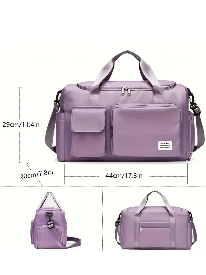Unisex large capacity travel bag nylon waterproof gym handbag womens luggage bag 250109