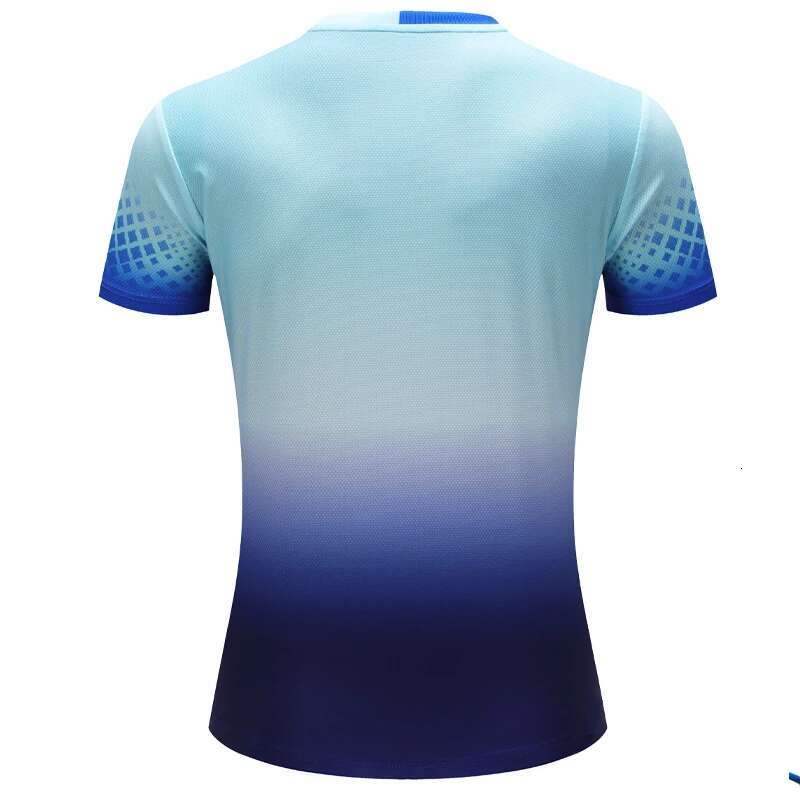 Ddmyoutdoor China Domestic Fashion Gradient Check Print T Shirt Women Badminton Table Tennis Training Summer Tops Casual V Neck Sports Short Sleeves