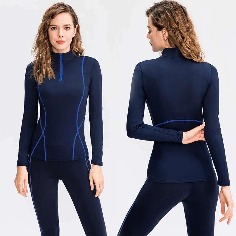 Ddmyoutdoor China Domestic Piece Yoga Thermal Leggings Set Underwear Women Warm Sportswear Fiess Suit Sports Tracksuit Workout Gym Clothing XL